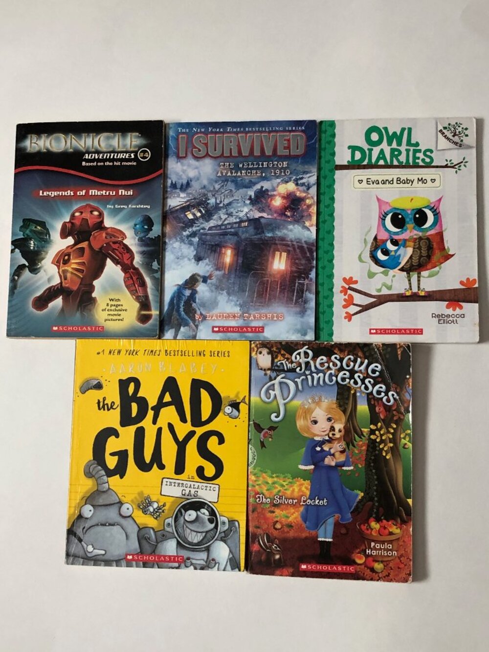 Lot 5 Chapter Books for 2nd 3rd 4th Grade Classroom Owl Diaries I Survived